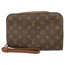 Louis Vuitton-Sac à main Louis Vuitton Clutch Monogram Orsay M51790-Marron