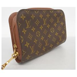 Louis Vuitton-Sac à main Louis Vuitton Clutch Monogram Orsay M51790-Marron