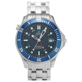 Omega-Omega Seamaster 300 Co-Axial GMT 2535.80 Blue Men's Watch-Blue