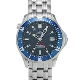 Omega-Omega Seamaster 300 Co-Axial GMT 2535.80 Blue Men's Watch-Blue