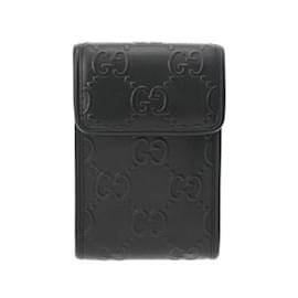 Gucci-GUCCI GG Embossed Mini Bag-Black