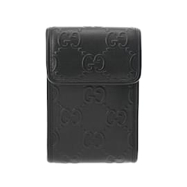 Gucci-GUCCI GG Embossed Mini Bag-Black