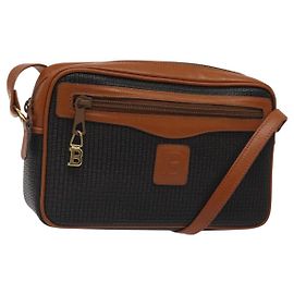 Bolsa de Ombro BALLY em Couro PVC Marrom Dourado Auth BA1680 Marrom Dourado