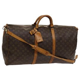 LOUIS VUITTON Monogram Keepall Bandouliere 60 Bolsa Boston M41412 LV Auth ti3031 Monograma