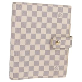 Louis Vuitton-LOUIS VUITTON Damier Azur Agenda GM Day Planner Cover R20708 LV Auth 121569A-Other