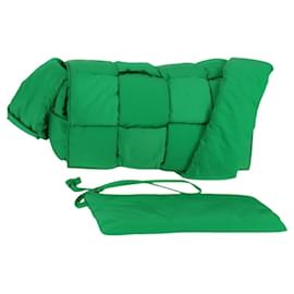 Autre Marque-BOTTEGA VENETA MAXI INTRECCIATO Padded Tech Cassette Bag Nylon Auth 115238AM-Green