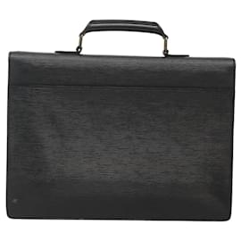 Louis Vuitton-LOUIS VUITTON Epi Serviette Conseiller Business Bag Black M54422 LV Auth bs24593-Black