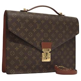 Louis Vuitton-LOUIS VUITTON Monogram Porte Documents Bandouliere Bag M53338 Auth 116531-Monogram