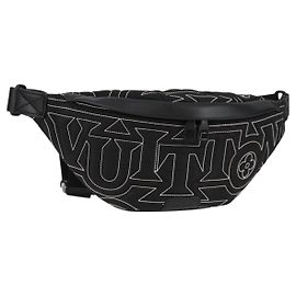 LOUIS VUITTON LV Marsupio Snow Discovery PM Borsa in Nylon Nera M21427 Auth 116570SM Nero