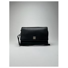 Givenchy-Vintage Givenchy 4G leather bag black-Black