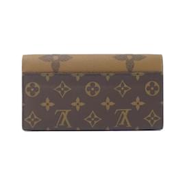 Louis Vuitton-Louis Vuitton Monogram Giant Portefeuille Sarah Wallet-Brown