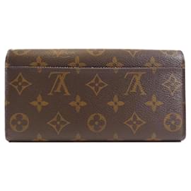 Louis Vuitton-Louis Vuitton Monogram Portefeuille Sarah M60531 Wallet-Brown