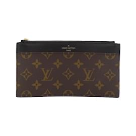 Louis Vuitton-Louis Vuitton Monogram Slim Purse-Brown