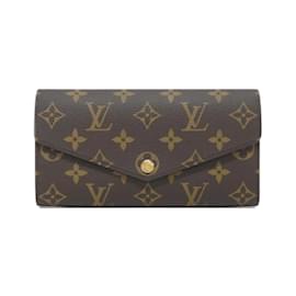 Louis Vuitton-Louis Vuitton Monogram Portefeuille Sarah Wallet-Brown,Pink