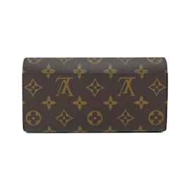 Louis Vuitton-Louis Vuitton Monogram Portefeuille Sarah Wallet-Brown,Pink