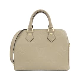 Louis Vuitton-Louis Vuitton Monogram Empreinte Speedy Bandouliere 25cm Boston Bag-Grey