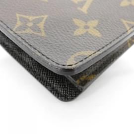 Louis Vuitton-Portefeuille long Monogram Macassar Louis Vuitton-Marron