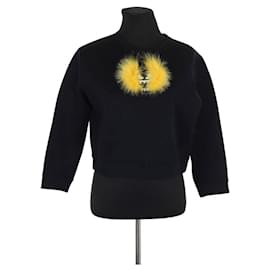 Fendi-Cotton sweatshirt-Black