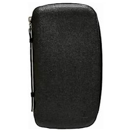 Louis Vuitton-Organisateur Louis Vuitton Atoll Taiga pour voyage-Noir