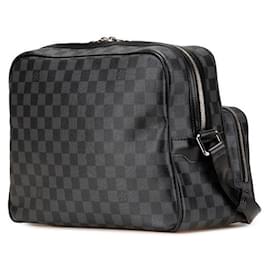 Louis Vuitton-Sac à épaule Damier Graphite Icare de Louis Vuitton-Noir