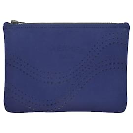 Hermès-Pochette à plat Truth PM en néoprène Hermes-Bleu