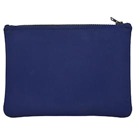 Hermès-Pochette à plat Truth PM en néoprène Hermes-Bleu