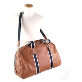 Coach-COACH Heritage Logo Leather 2way Bag-Metallic,Bronze