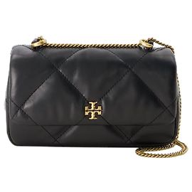 Borsa Mini Flap Kira Diamond Quilt - Tory Burch - Pelle - Nero Nero