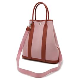 Hermès-Sac tote 2 en 1 Hermes Garden File PM-Rose