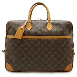 Louis Vuitton-Porte-Documents Voyage Monogram Louis Vuitton-Marron