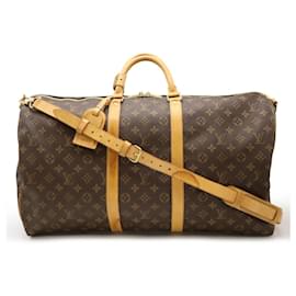 Louis Vuitton-Sac de voyage 2 en 1 Louis Vuitton Monogram Keepall Bandoulière M41414-Marron