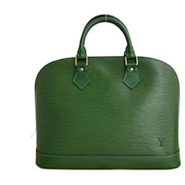 Louis Vuitton-Louis Vuitton Alma Epi Leather Handbag-Green