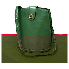 Louis Vuitton-Louis Vuitton Cluny Epi Leather Shoulder Bag-Green