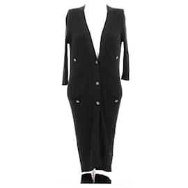 Chanel-Cardigan long noir-Black