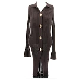 Bottega Veneta-Cardigan long marron-Brown