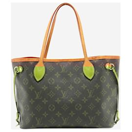 Louis Vuitton-Brown vintage 2009 Monogram Neverfull PM bag-Brown