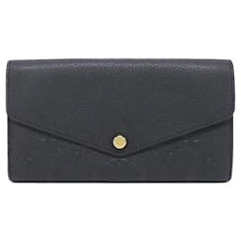 Louis Vuitton-Louis Vuitton Monogram Empreinte Portefeuille Sarah M61182 Wallet-Black