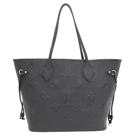 Louis Vuitton-Louis Vuitton Monogram Empreinte Neverfull MM Handbag-Black