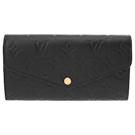 Louis Vuitton-Louis Vuitton Monogram Empreinte Long Wallet-Black