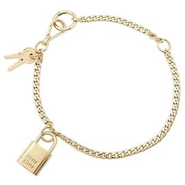 Chaveiro de charme Miu Miu Dourado