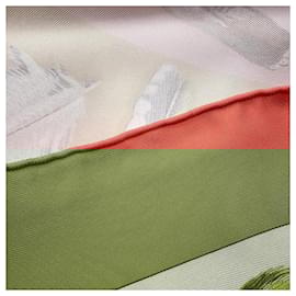 Hermès-Hermes Carre 90 Scarf Feather II Plumes-Beige