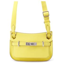 Hermès-Sac Hermes Gypsiere Mini Lime Swift B Stamp-Doré