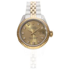 Rolex-Montre-bracelet pour femmes Rolex Datejust 69173G-Doré,Jaune