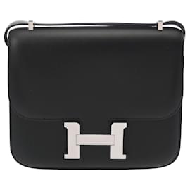 Hermès-Sac à épaule Hermes Constance 3 Mini 18 Noir-Noir