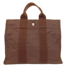 Hermès-Sac à main Hermes Air Line PM-Marron