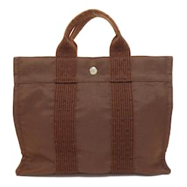 Hermès-Sac à main Hermes Air Line PM-Marron