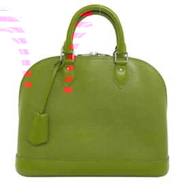 Louis Vuitton-Louis Vuitton Alma Handbag in Epi Leather-Orange
