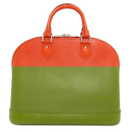 Louis Vuitton-Louis Vuitton Alma Handbag in Epi Leather-Orange