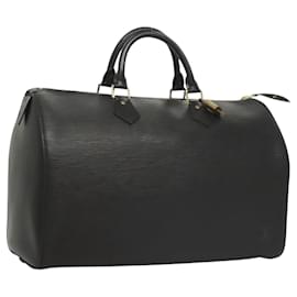 Louis Vuitton-LOUIS VUITTON Epi Speedy 35 Hand Bag Black M42992 LV Auth yk18059-Black
