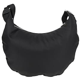 Givenchy-GIVENCHY Shoulder Bag Nylon Black Silver Auth nb494M-Black,Silvery